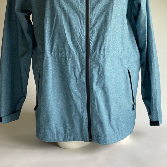 New 32 Degrees Blue Polyester Hoodie Rain Parka  size M - Picture 3 of 13